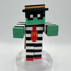McDonald's Minecraft Happy Meal Zombie HAMBURGLAR Toy Figure Only No code